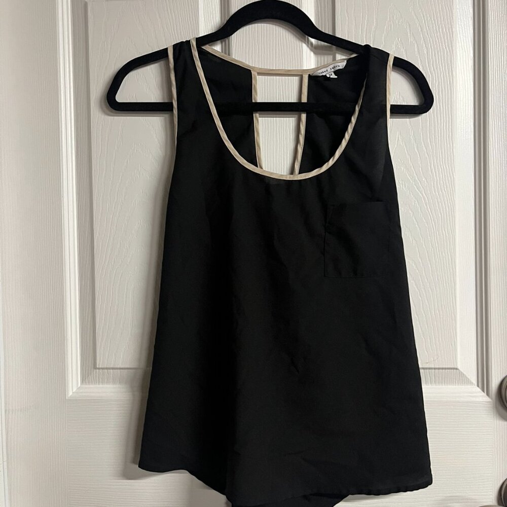 Black Tank Top Blouse